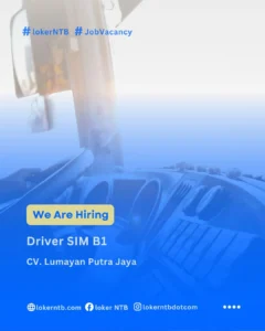 Lowongan Kerja Sebagai Driver SIM B1 CV. Lumayan Putra Jaya